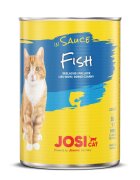 Josicat Pește bax conservă hrană umedă pisici (în sos) 415g x 12