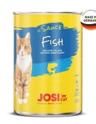 Josicat Pește bax conservă hrană umedă pisici (în sos) 415g x 12