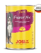 JOSIDOG Finest Mix Pasăre și Vită conservă hrană umedă câini (pate) 400g x 12
