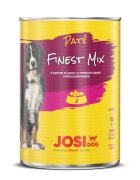 JOSIDOG Finest Mix Pasăre și Vită conservă hrană umedă câini (pate) 400g x 12
