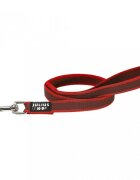 Julius-K9 Color & Gray lesă antiderapantă cu mâner câini textil bandă Color & Gray lesă antiderapantă cu mâner câini 50kg textil bandă 20mm x 1.2m roșu