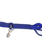 Julius-K9 Color & Gray lesă antiderapantă cu mâner câini textil bandă Color & Gray lesă antiderapantă cu mâner câini 50kg textil bandă 20mm x 10m albastru