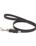 Julius-K9 Color & Gray lesă antiderapantă cu mâner câini textil bandă Color & Gray lesă antiderapantă cu mâner câini 50kg textil bandă 20mm x 1m negru