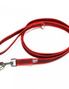 Julius-K9 Color & Gray lesă antiderapantă cu mâner câini textil bandă Color & Gray lesă antiderapantă cu mâner câini 50kg textil bandă 20mm x 2m roșu