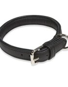 Julius-K9 ECO leather zgardă ajustabilă câini piele negru ECO leather zgardă ajustabilă câini piele 25mm x 45cm negru