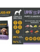 Julius-K9 Hypoallergenic Puppy&Junior Menu XS-XL Miel și Orez hrană uscată câini junior alergii 12kg