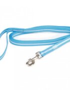 Julius-K9 IDC Rope lesă fosforescentă cu mâner câini cauciuc 19mm x 1.2m albastru marin