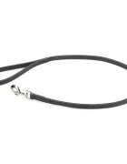 Julius-K9 lesă din piele de bivol fără mâner câini piele bandă negru lesă din piele de bivol fără mâner câini piele bandă 10mm x1m negru