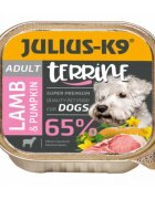 Julius-K9 Terrine XS-S Miel și dovleac tăviță hrană umedă câini (pate) 150g