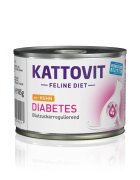 Kattovit Diabetes Pui dietă veterinară conservă hrană umedă pisici diabet (în aspic) 185g