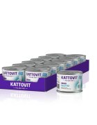 Kattovit Gastro Rață dietă veterinară conservă hrană umedă pisici sistem digestiv (în aspic) bax 185g x 12buc