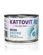 Kattovit Gastro Rață dietă veterinară conservă hrană umedă pisici sistem digestiv (în aspic) bax 185g x 12buc