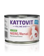 Kattovit Renal Curcan dietă veterinară conservă hrană umedă pisici sistem renal (în aspic) 185g