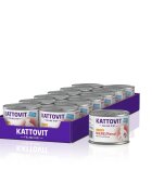 Kattovit Renal Pui dietă veterinară conservă hrană umedă pisici sistem renal (în aspic) bax 185g x 12buc