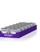 Kattovit Sensitive Pui dietă veterinară conservă hrană umedă fără cereale pisici alergii (în aspic) bax 185g x 12buc