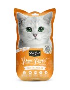 KIT CAT Purr Puree Plus Skin & Coat Pui plic punguță recompense funcționale fără cereale pisici piele & blană 15g x 4buc