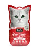 KIT CAT Purr Puree Plus Skin & Coat Ton plic punguță recompense funcționale fără cereale pisici piele & blană (piure) 15g x 4buc