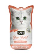 KIT CAT Purr Puree Pui și Somon plic punguță recompense fără cereale pisici (piure) 15g x 4buc