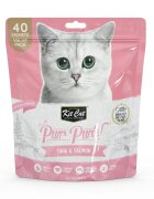 KIT CAT Purr Puree Ton și Somon plic punguță recompense fără cereale pisici (piure) multipack 15g x 40buc