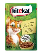 Kitekat Natural Vitality Pui plic hrană umedă pisici (în sos) 85 g