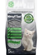 KittyMax Aloe Vera așternut igienic pisici granule bentonită aglomerant fără praf 5l