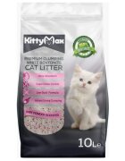 KittyMax Talc așternut igienic pisici granule bentonită aglomerant fără praf 10l