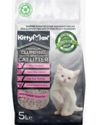 KittyMax Talc așternut igienic pisici granule bentonită aglomerant fără praf 5l