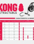 Kong Lesa Retractabila Terrain L 5m-50 Kg Negru