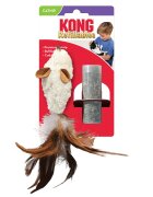 Kong Refillable jucărie stimulare pândă pisici catnip pluș alb 1buc