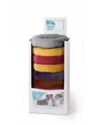 Leopet Fur Donut pat rotund câini și pisici pluș diverse culori 50x15cm