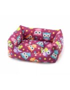 Leopet Rodi Owls pat dreptunghiular câini poliester imprimeu bufnițe multicolor 60x70cm