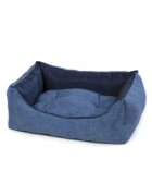 Leopet Rodi pat dreptunghiular câini poliester oxford rezistent la apă albastru 60x70cm