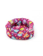 Leopet Santorini Owls pat rotund câini poliester imprimeu bufnițe multicolor 55x45cm