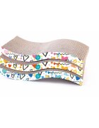 Leopet Sisal Carton Onda scratcher pisici carton diverse culori 43 x 22 x 7 cm