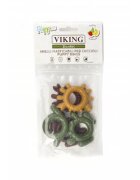 Leopet Viking Dental Puppy Rings XS-XL Fructe punguță recompense fără cereale câini junior 80g