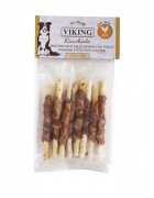 Leopet Viking Rawhide Sticks with Chicken M Pui și Vită punguță recompense fără cereale câini 80g