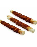 Leopet Viking Rawhide Sticks with Chicken M-XL Pui și Vită punguță recompense fără cereale câini 140g