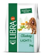Libra Mediterranean Balance Light in Fat XS-XL Curcan hrană uscată câini obezitate 12kg