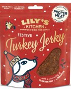 LILY'S KITCHEN Christmas Festive Jerky XS-XL Curcan punguță recompense fără cereale câini 70g