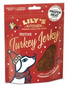 LILY'S KITCHEN Christmas Festive Jerky XS-XL Curcan punguță recompense fără cereale câini 70g
