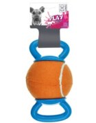 M-PETS Handy Ball jucărie minge câini activități fizice cauciuc Handy Ball jucărie minge câini S-L activități fizice cauciuc albastru și portocaliu ⌀12.7cm