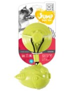 M-PETS Jump Coloss jucărie interactivă câini XS-M jucării agățate cauciuc verde 13x12cm