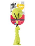 M-PETS Jump Dino jucărie interactivă câini XS-M jucării agățate cauciuc verde 13x6cm