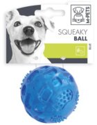 M-PETS Squeaky jucărie minge câini dentiție cauciuc Squeaky jucărie minge câini S dentiție cauciuc albastru ⌀6.3cm
