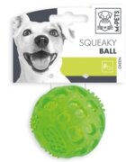 M-PETS Squeaky jucărie minge câini dentiție cauciuc Squeaky jucărie minge câini S dentiție cauciuc verde ⌀6.3cm