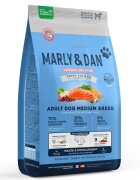 MARLY&DAN Adult Medium Breed M Somon hrană uscată fără cereale câini 4kg