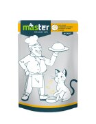 MASTER Pui plic hrană umedă pisici (în sos) 80g
