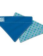 MAX & MOLLY Bandana Retro Blue accesoriu bandană câini poliester bleu M-L(225 x 17 x 4.5cm)
