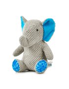 MAX & MOLLY Huggles Elefant Susi jucărie de aport câini activități fizice cu sunet poliester albastru și gri 28x23cm 1buc