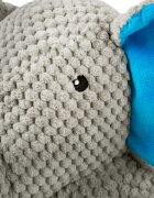 MAX & MOLLY Huggles Elefant Susi jucărie de aport câini activități fizice cu sunet poliester albastru și gri 28x23cm 1buc